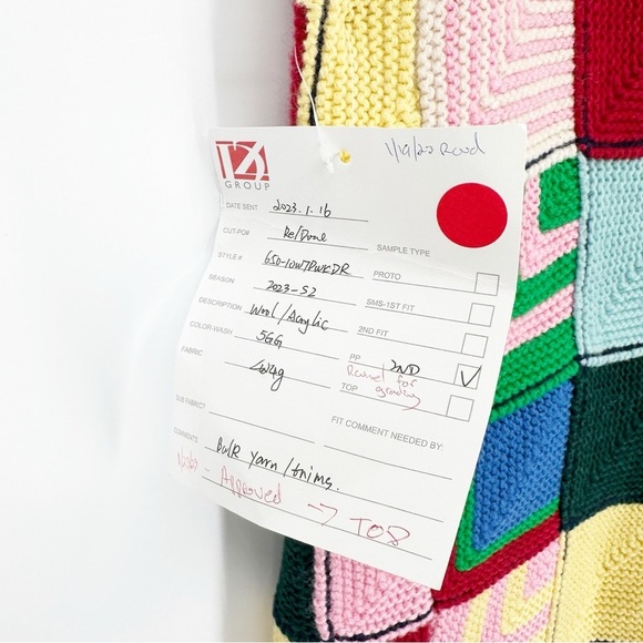 RE/DONE Knit Multi Patchwork Tank Minidress - Picture 7 of 9